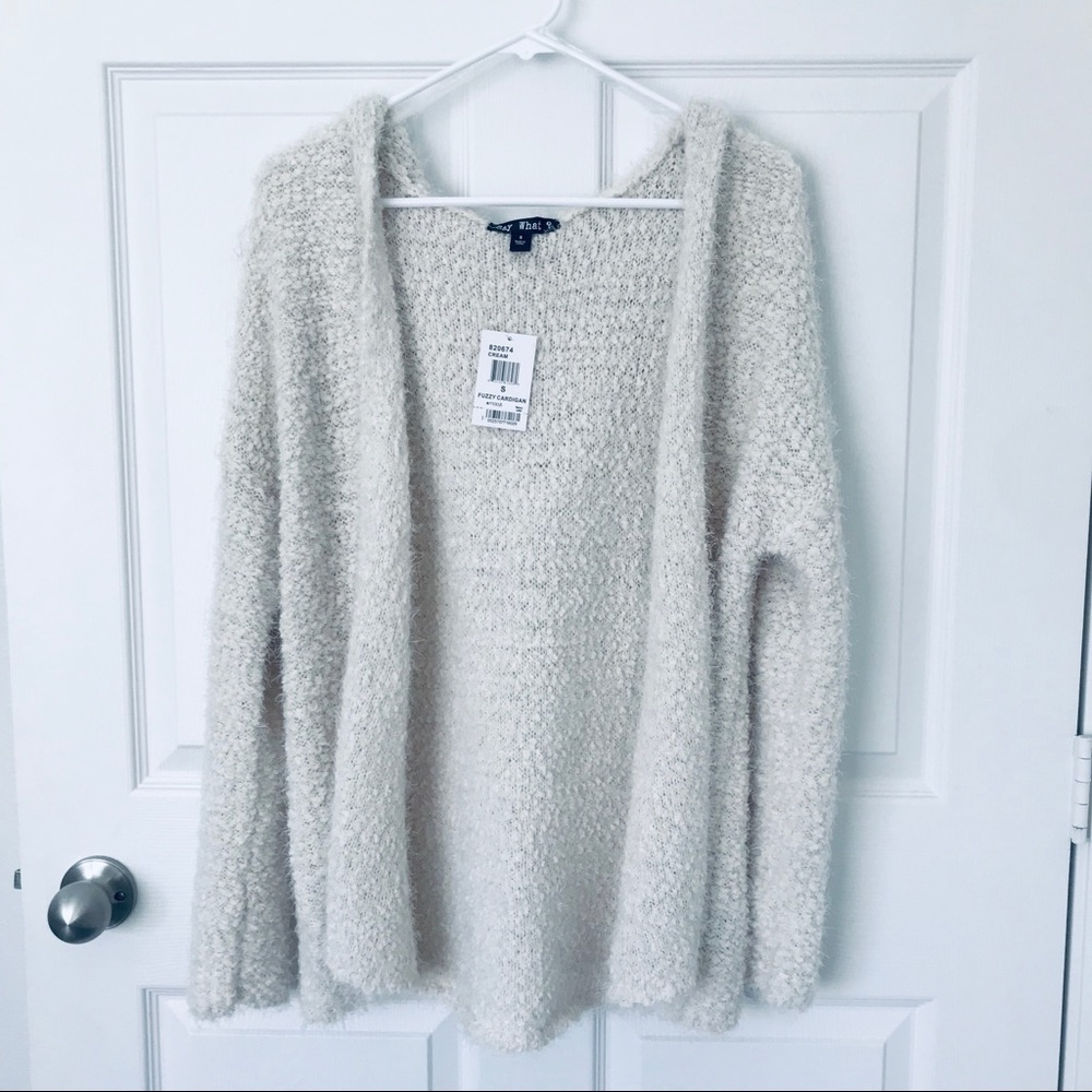 Fuzzy Knit Cardigan